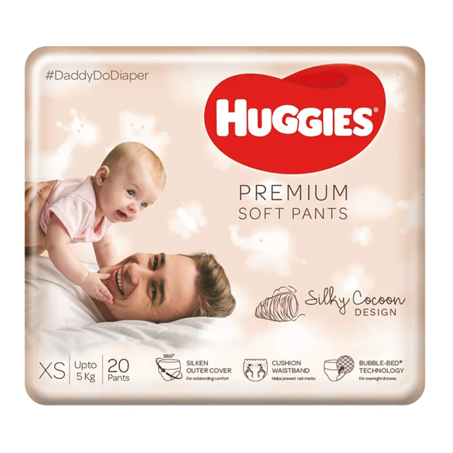 Huggies New Born Pants XS (upto 5 kg) 20 pants