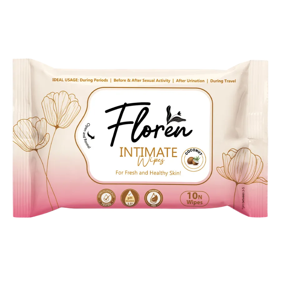 Floren Intimate wipes basil