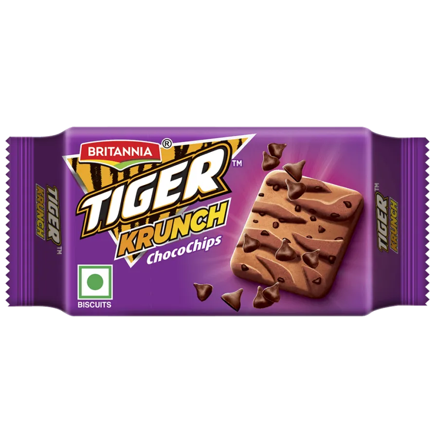 Britannia Tiger Krunch Choco Chips Biscuits 25g